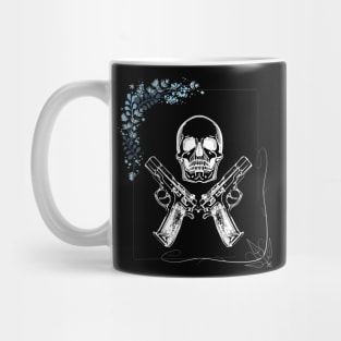 guns skull and frame 2 Mug